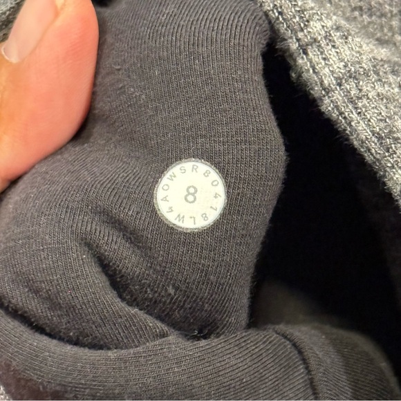 Lululemon Size 8 Heathered Core Dark Gray Radiant Jacket II Full Zip Cozy Comfy - Picture 4 of 7